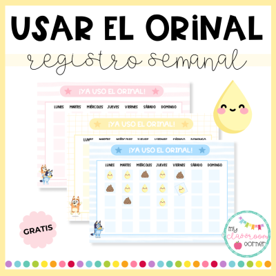 Entrenamiento para dejar el orinal - Calendario de registro