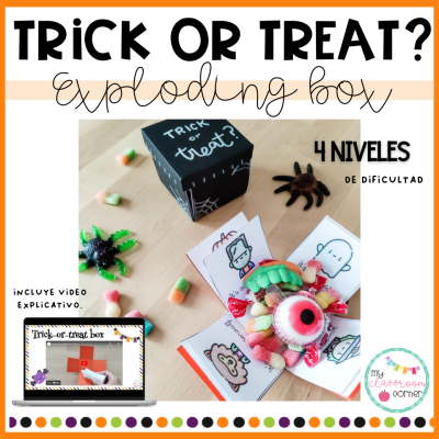 Trick-or-treat exploding box